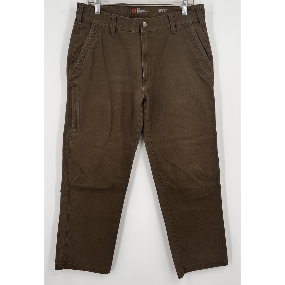 The American Outdoorsman Men's‎ Cargo Pants Olive Green 34x30